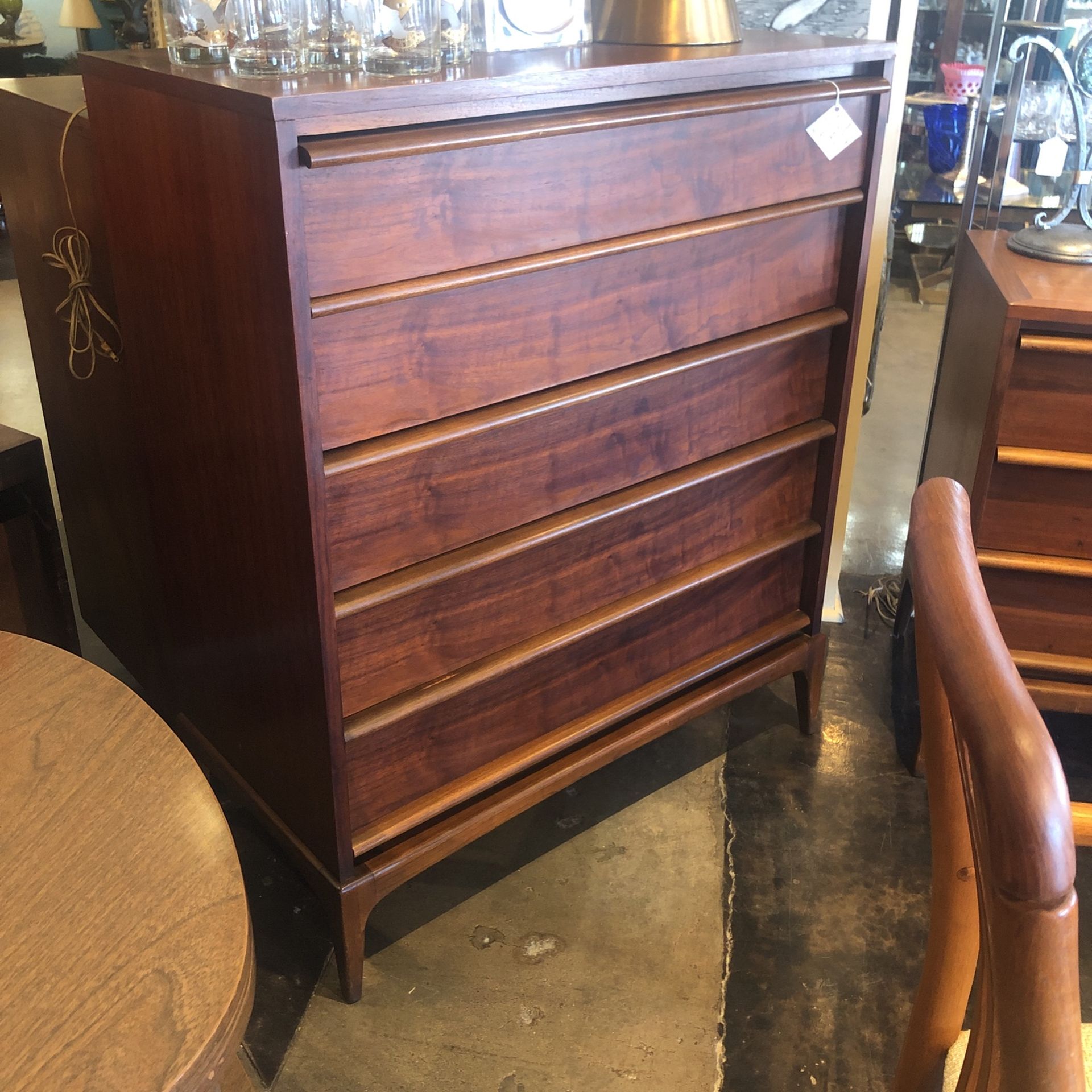 Mid-Century Lane ‘Rhythm’ 5-Drawer Tall Dresser (C15)