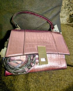 New With Tags barbie pink foil purse handbag with strap