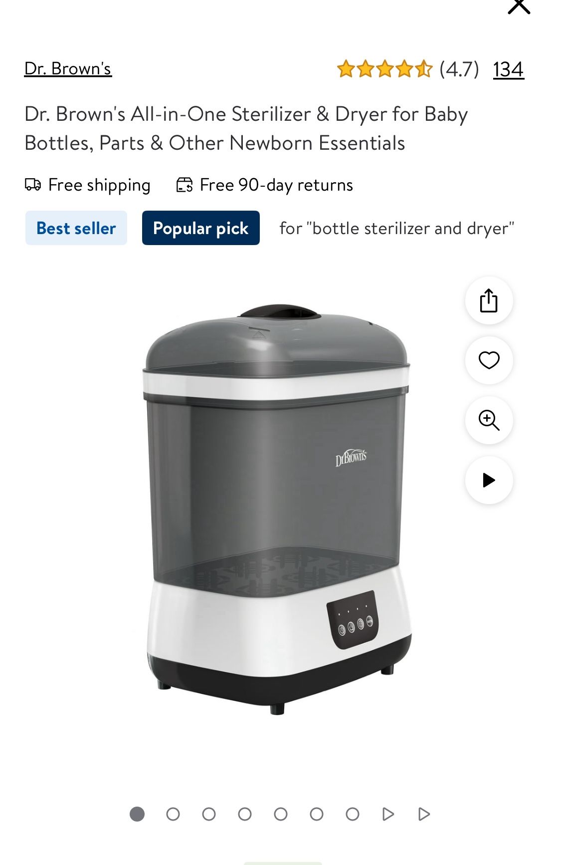 Baby Bottles Sterilizer And Dryer
