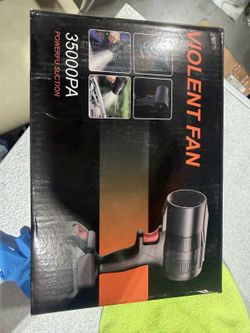 Cordless Handheld Turbo Fan Blower - 35000PA (Violent Fan)