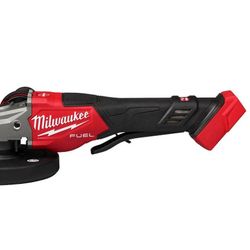 Milwaukee M18 Fuel 18 Volt Lithium Ion Brushless Cordless 41/2 In 6 In Braking Grinder With Paddle Switch 