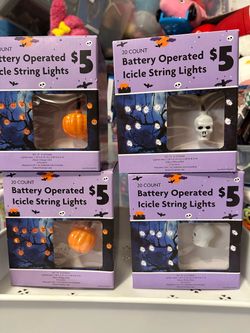 New four boxes of Halloween lights