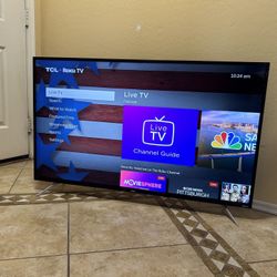 TCL roku 50”  Ultra High Definition 4K 