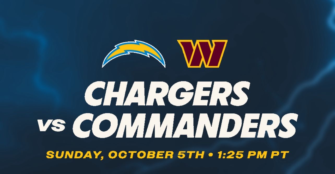 Chargers Vs CommandersTickets