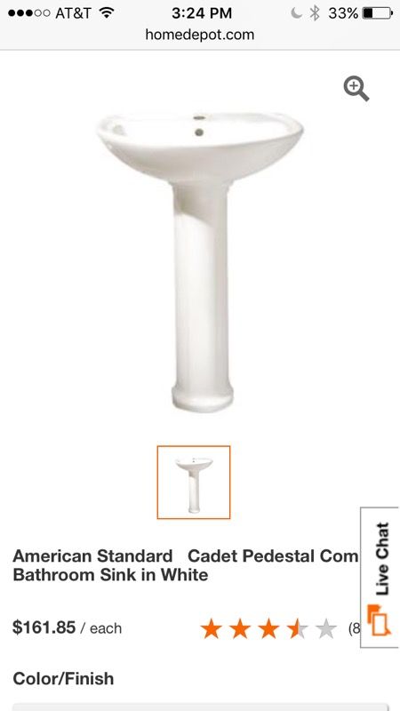 American standard sink basin