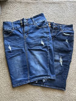 Denim skirts