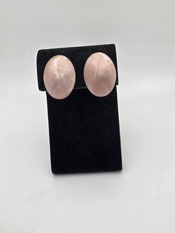 Pink Oval Women’s Earrings