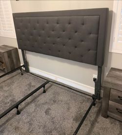 King Headboard and metal bed frame