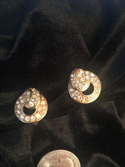 Vintage Monet Clip On Earrings