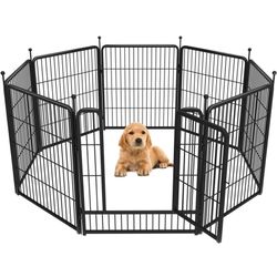 FXW Rollick Dog Playpen Designed for Camping, Yard, 32" Height for Small/Medium Dogs, 8 Panels