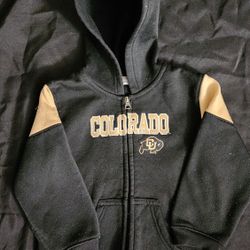 Colorado CU Buffs black and gold youth jacket Size 4T 