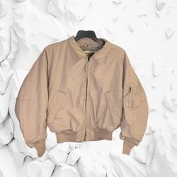 Carter Industries, Inc. Desert Tan Military Flyers Aramid Cold Weather Coat Men Large