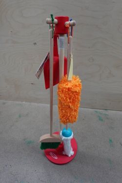 6pc Melissa & Doug Dust Sweep Mop Toddler Cleaning Set