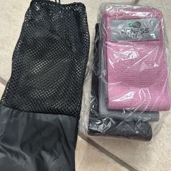 Exercise Bands, 3 Levels Fabric Resistance Bands for Working Out, Workout Bands Resistance for Women & Men, Multi-Colored Fabric Booty Bands for Leg S