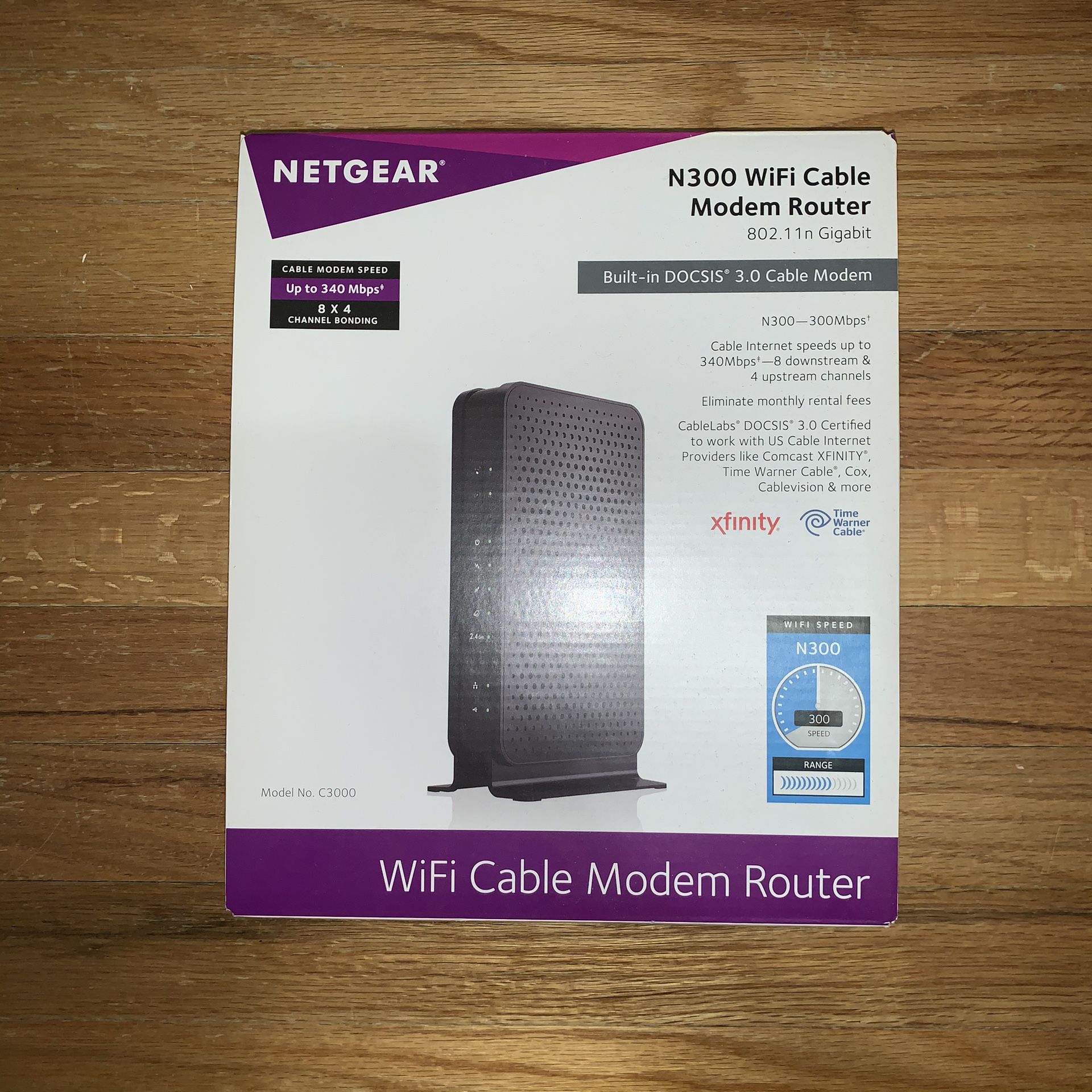 NETGEAR N300 Wi-Fi Cable Modem Router
