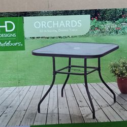 Brand New Glass Garden Table 