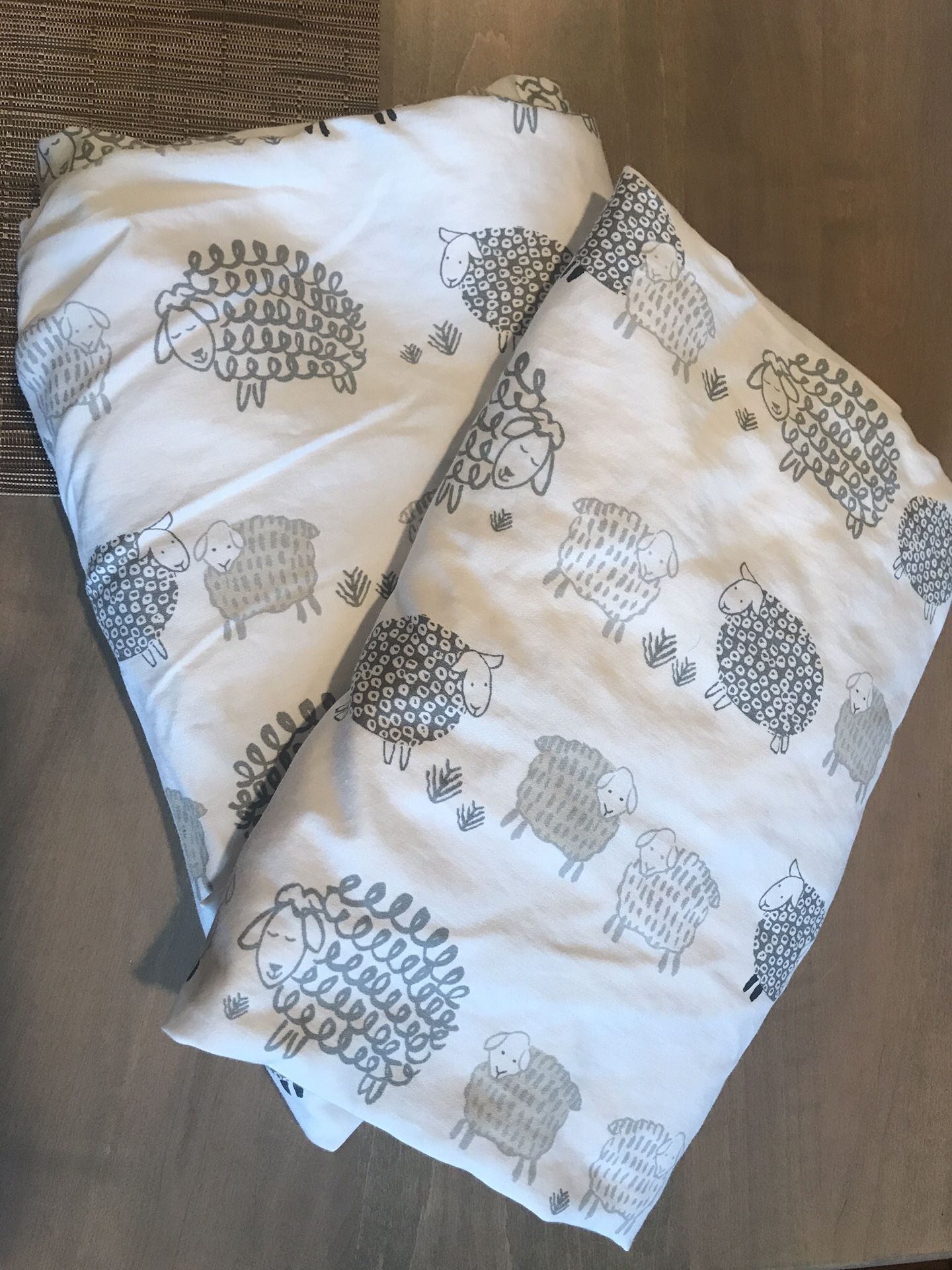 Pottery Barn Kids Sleepy Sheep crib sheets (two fitted sheets)