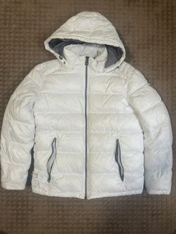 Guess White Puffer Jacket