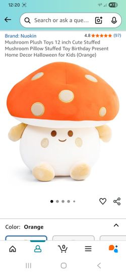 Squishmallow-Type Mushroom Plush