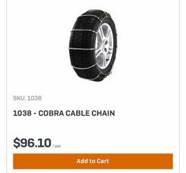 Cobra Cable Snow Tire Chains – Pair