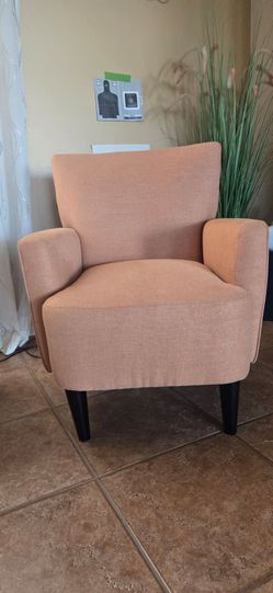 Orange accent chair