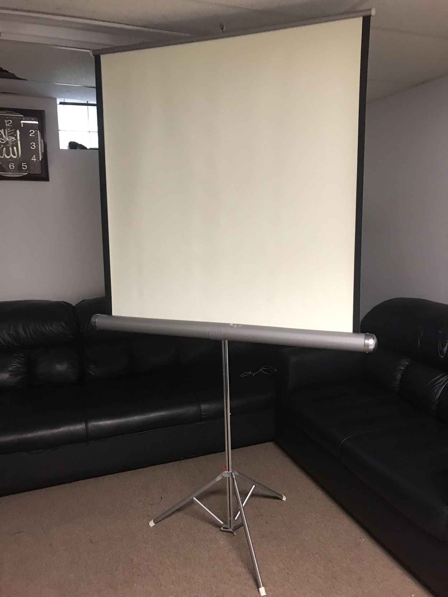 projector screen with stand