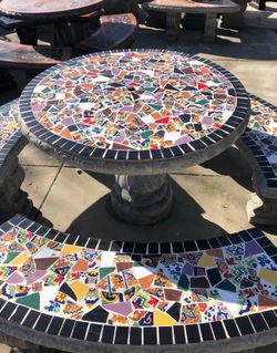 Concrete Patio Table
