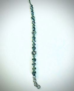 Sorrelli Bluish Green Crystal Stone Signed 8” Bracelet