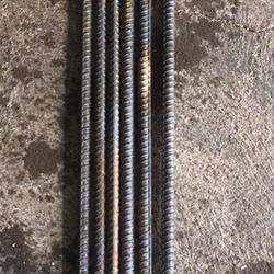 Steel Rods. I have 6 of them.$25 for all. 5 feet and 2 inches long