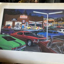 The Enthusiast Dave Snyder Car Art AMX Cyclone Daytona Trans Am Z-28 Cuda GTO