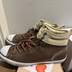 Brown Leather Chuck Taylor