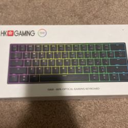 GK61 HK Gaming Keyboard, Plus Cotton Candy Keycaps