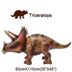 46" Triceratops Dinosaur Inflatable Balloon Dinosaur Birthday Party Supplies Decorations Giant Dinosaur Balloon Jumbo Life Size Dinosaur Toys for Boy,