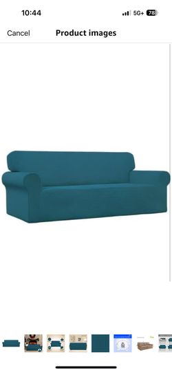 Easy-Going Stretch Sofa Slipcover 1-Piece Sofa Cover Furniture Protector Couch Soft with Elastic Bottom for Kids, Polyester Spandex Jacquard Fabric Sm