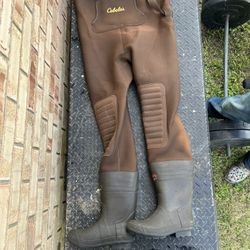 Cabelas Neoprene Boot Foot Waders Size 9