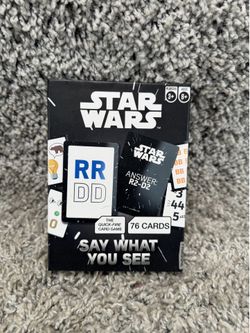 Star Wars "Say What You See" Card Game new