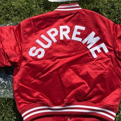 Supreme Mitchell & Ness Satin Varsity Jacket 