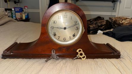 Ingraham antique 8 day chime mantle clock
