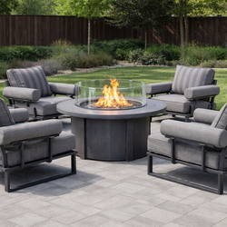 5  pcs brand  new  patio ovios  aluminum  set in box