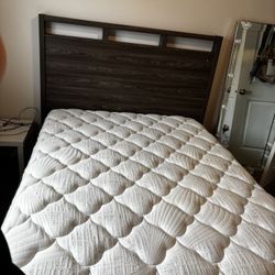 Queen Size Mattress, Bed Frame And Head Board