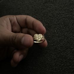 heart nugget ring