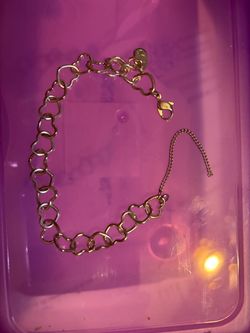 James Avery Linked Hearts Charm Bracelet