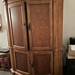 Large Heavy Vintage Armoire 