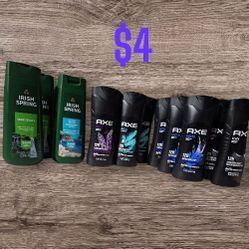 Axe and Irish Spring Mens Bodywash 