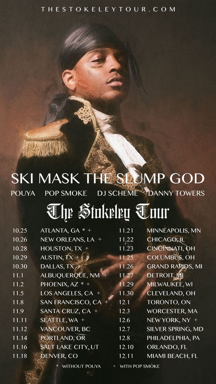Ski mask the slump god tickets GA for show at filmore 12/7