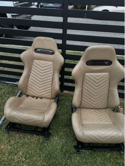 Two front car seats