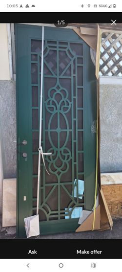 Security Door 36x96 , swing out to Right Hand