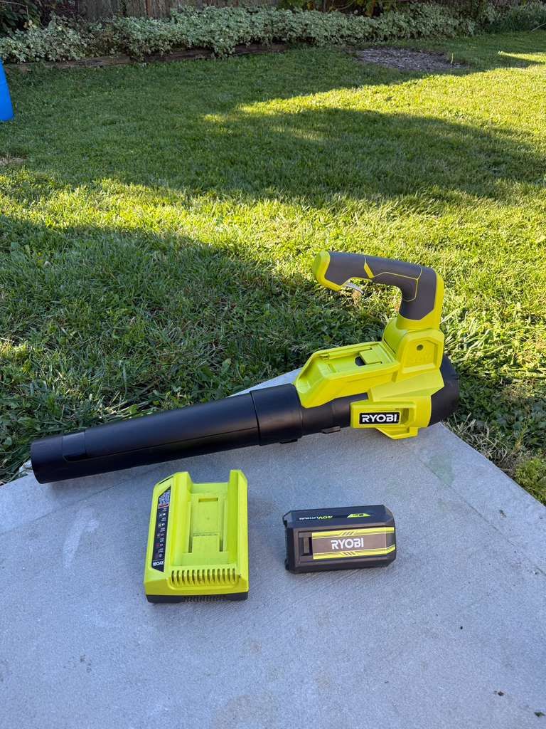 40V 120 MPH 450 CFM Cordless Battery Variable-Speed Jet-Fan Leaf Blower with 2.0 Ah Battery and Char