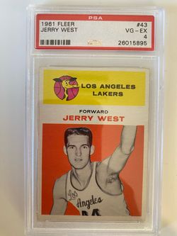 1961 Fleer Jerry West #43 PSA 4 VG-EX. RC .
