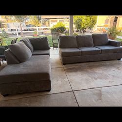 Gray Sectional 